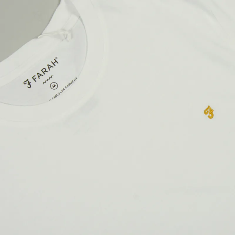 Farah Alexander Circular T-Shirt - White-1